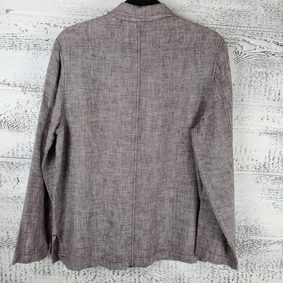 Chico's Design Linen Button Closure Long Sleeves Top - Picture 9 of 10